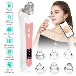 Visible Camera Blackhead Remover Face Deep Nose Cleaner Pore Acne Pimple Removal Vacuum Suction Beauty Clean Skin Tool y240106