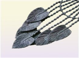 Feather Leaf Macrame Hoop Dream Catcher for Wall Art Hanging Bedroom Home Decoration Ornament Craft Gift Handmade Woven Tapestry 24379181