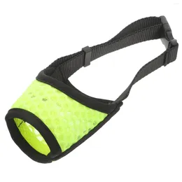 Dog Collars Masks Muzzle Small Mouth Cover For Honeycomb Polyester Anti-barking Walking Doggy