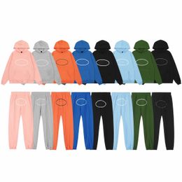 Men Tracksuit Popular fashion star alt stacked baggy Demon Island High street cotton hoodie pullover and trousers Trackpants pattern print for men and women