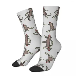 Men's Socks Sock Monkey Action Harajuku Sweat Absorbing Stockings All Season Long Accessories For Unisex Christmas Gifts