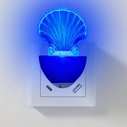 1pcs Lights Power Saving Plug Into Wall, LED Night Light With A Blue LED For Pleasant Subtle Lighting Nightlight Gifts