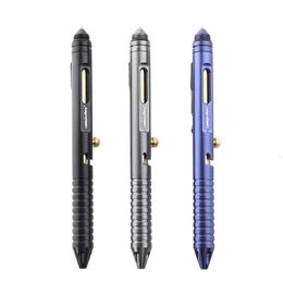 Practical Tactical Pen Tungsten Steel Glass Breaker Self Defense Tactical Survival Pens Multifunction Brass Whistle Defence Pen 240106