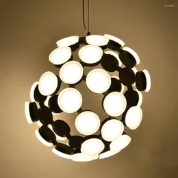Pendant Lamps Nordic LED Modern Lamp Ceiling Light Dinning Room Chandelier Art Decor For Bedroom Bar Living Home Lighting