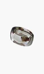 Classic Real white Gold Plated 8mm Titanium Steel Women Men Wedding Ring Top Quality Do not fade Lovers Wedding Jewelry7853573