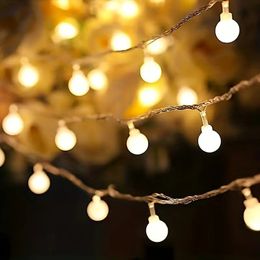 Outdoor Decorative String Lights, 118.11 Inch-20 Lights , Suitable For Patio, Camping, Gazebo, Room, Garden, Porch, Decoration, For Halloween Christmas New Year Decoration