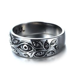 Retro Fashion Gothic God of Eye Ring Jewelry Men039s Ladies Party Entertainment Rings Vintage Jewelry Hip Hop Accessories Gift 7512003