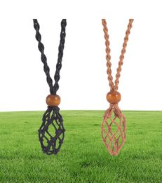 Pendant Necklaces Crystal Necklace Holder Cords Adjustable Cage Empty Stone F ameEf51254743158064