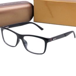 NEW High-quality Lightweight Men Glasses Frame unisex concise rectangular plank fullrim carbon fiber leg 55-16-145 for prescriptio264Z