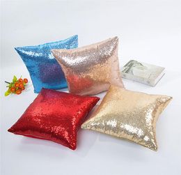 14 color Sequin Mermaid Cushion Cover Pillow Magical Glitter Throw Pillow Case Home Decorative Car Sofa Pillowcase 4040cm3058740