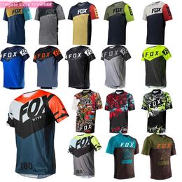 6mpc 2024 Fashion T-shirt Mountain Bike Suit Foxx Men's T-shirts Men's Downhill Mountain Mtb Shirts Offroad Dh Motorcycle Motocross Sportwear Http Mtb Racing Short