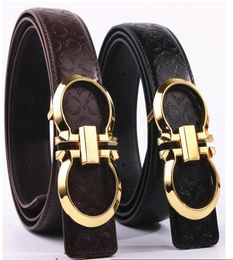 Ferraga belt Desiggner Belts Men High Quality Leather Mens Belt Luxury 100 genuine leather Smooth buckle Belts For men039s tro9046554