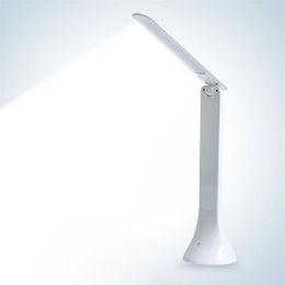 LED Desk Lamp Dimmable Touch Book Light USB Charging Reading Light Chargeable Table Lamp Portable Folding Lamp262u