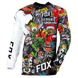 2024 Fashion T-shirt Mountain Bike Suit Foxx Men's T-shirts Motocross Mtb Downhill Jeresy Cycling Mountain Dh Maillot Ciclismo Hombre Quick Dry Cup Ak0j