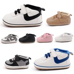 Recém-nascidos Baby Shoes Boys Walkers Shoes Infants Bottom Anti-Skid Anti-Skid Sneakers 0-18 meses GIF 31