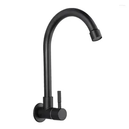 Kitchen Faucets Faucet 304 Stainless Steel Sink Flexible Hose Cold Water Two Modes Tap Wall Mounted G1/2Inch Thread