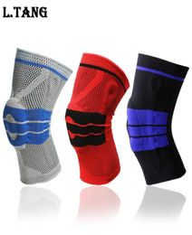 1 Pcs Basketball Knee Pad Sport Safety Football Volleyball Silicone Knee Brace Tape Knee Support Calf Protection L3897363911