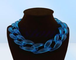 JAVRICK Lackingone Acrylic Collar Chunky Choker Statement Bib Chain Necklace Pendants 5 Color6151861