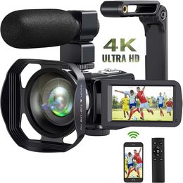 30 inch 4K Camcorder Vlogging Video Camera For 56MP 18X IR Night Vision Digital Handheld Webcam WiFi Function Tiktok 240106