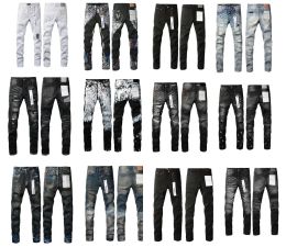 Lila varumärke jeans män jeans mode casual sport high street jeans mönster tryck avslappnade män och kvinnor