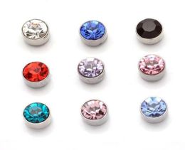 9 Colours Zircon Magnet Earrings Fashion Small Stud Earrings Jewellery for Women Keep Healthy Gifts1491771