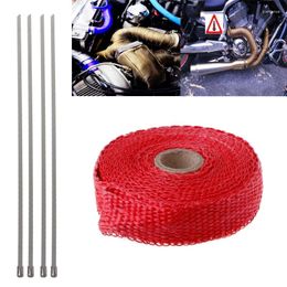 Universal Motorbike Exhaust Pipe Protector 5M Insulation Heat Wrap Tape