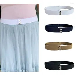 Belts Snap Fastener Belt For All Age Simple Matching Dance Waist Strap Universal Waistband Pants Decorative Accessories Wholesale