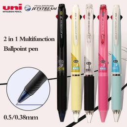 UNI SXE3-400 Ballpoint Pen 3 In 1 Multifunctional Jetstream Medium Oil Pen 0.5mm/0.38mm Office Accessories Stationery Supplies 240106