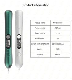 LCD Laser Plasma Pen Mole Freckle Removal Home Beauty Instrument Machine Blemish Wart Dark Spot Skin Tag Remover Tool 9 Level With3567582