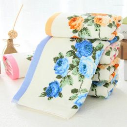 Towel Home El Soft Cotton Face Flower Peony Floral Terry Quick Dry Bathroom Towels Facecloth 34 74cm 1pc