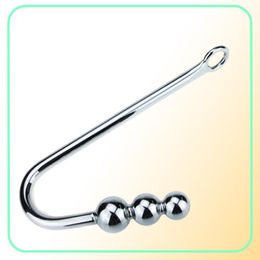Dia 2035mm large stainless steel anal hook with 3 ball metal anal plug butt plug anal sex toys for couples adult games2721111