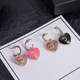 New Diamond Earrings Designers Brand Earrings Letter For Women Gold Charm Earring for Wedding Jewellery