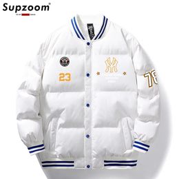 Supzoom Arrival Parka Thick Casual Regular Quilted Male Clothes Patchwork Baseball Coat Short Winter Jacket Men 240106