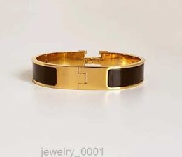 Designer Bracelet 18K Gold Men for Women Cuff Valentine's 12MM Wide With Gift Bag 20 Colour S2V5