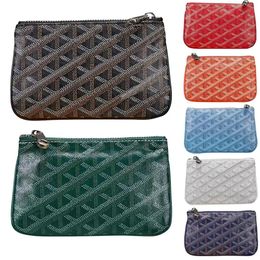 Wallets Senats Mini Wallet small wallets key pouch wristlets coin purses cards holder Womens bag mans 10a Designer with box cardholder Lea