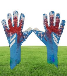 Yeni kaleci eldivenleri parmak koruma profesyonel erkekler futbol eldivenleri yetişkin çocuklar daha kalın kaleci futbol eldiven8838842