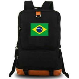 Brazil backpack BRA Country Flag daypack Brasil school bag National Banner Print rucksack Leisure schoolbag Laptop day pack