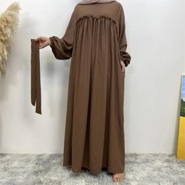 Ethnic Clothing Casual Dubai Women Abaya Muslim Dress Loose Turkey Islamic Arab Ramadan Eid Kaftan Prayer Hijab Robe Femme Musulmane