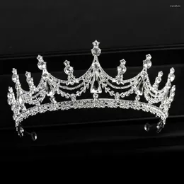 Hair Accessories For Women Hoop Headband Headwear Princess Baroque Diamond Tiara Fashion Jewellery Bridal Crowns Korean Style Tiaras