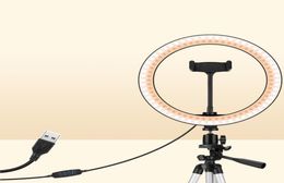 Flash Heads 26 Cm LED Ring Light With 100 Tripod Stand For Youtube Studio Camera Selfies Video Live Fill Lamp Pography Lighting9874801