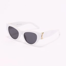 Luxury Sunglasses Mens Women Designer Logo Y slM6090 Same Style Glasses Classic Cat Eye Narrow Frame Butterfly Glasses