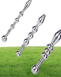 Newest Stainless Steel Urethral Sound Beads Penis Plug Insertion Sex Toys For Men Dilators Chastity Cbt Torture A898400539