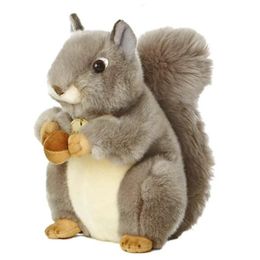 Simulation squirrel children plush toy cute fruit doll kids stuffed birthday gift 240106