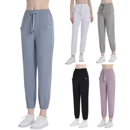 Women's Pants Loose Sports Casual Breathable Elastic Bundle Feet Running Fitness Yoga