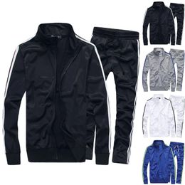 Men's Tracksuits Casual Men Tracksuit Full Zip Running Jogging Athletic Sports Jacket And Pants 2 Piece Sets Patchwork Sweatsuit Clothing