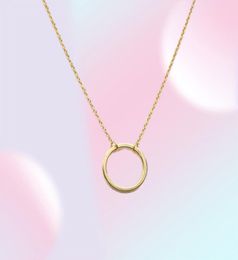 Simple Circle Pendants Necklace Eternity Necklace Karma Infinity Silver Gold Minimalist Jewelry Necklace Dainty Circle 1854275
