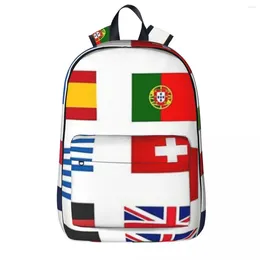 Backpack Flags Of European Countries Backpacks Boys Girls Bookbag Children School Bags Cartoon Kids Rucksack Laptop Shoulder Bag