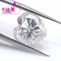 CADERMAY Heart Shape Loose Stones 05ct 50ct D Color Wholesale Price Pass Diamond Tester Jewelry Making 240106