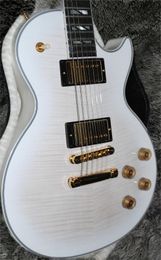 Hot sell good quality Electric Guitar White Burst Flametop free delivery to home can be Customised