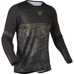2024 Fashion T-shirt Mountain Bike Suit Foxx Men's T-shirts Men's Downhill Cup Mountain Mtb Shirts Offroad Dh Motorcycle Motocross Sportwear Cxo7
